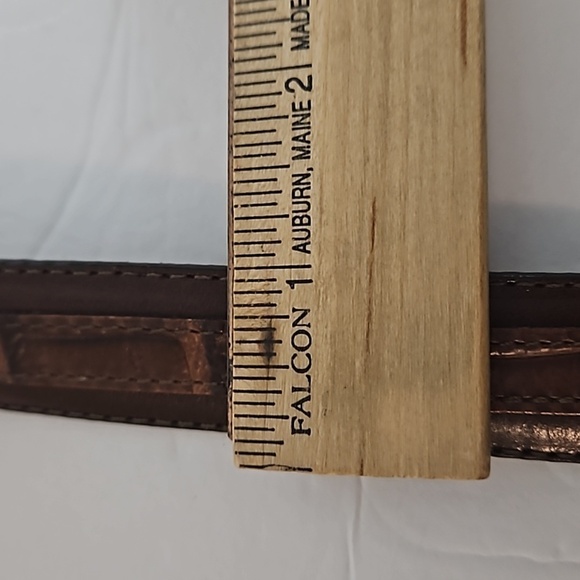 Brighton  Vintage Leather Belt sz S Brown  with Silvertone  hardwear Pre-owned - Picture 7 of 11